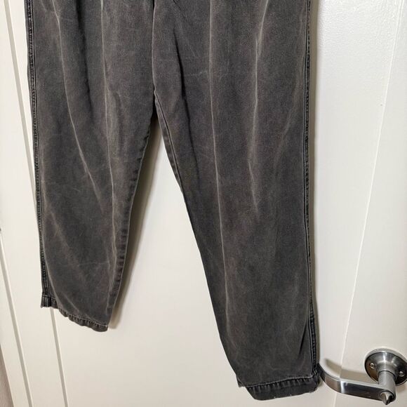Free People Womens Margate Pleated Trouser Pants Size M Dark Gray Boho Casual - Picture 3 of 13